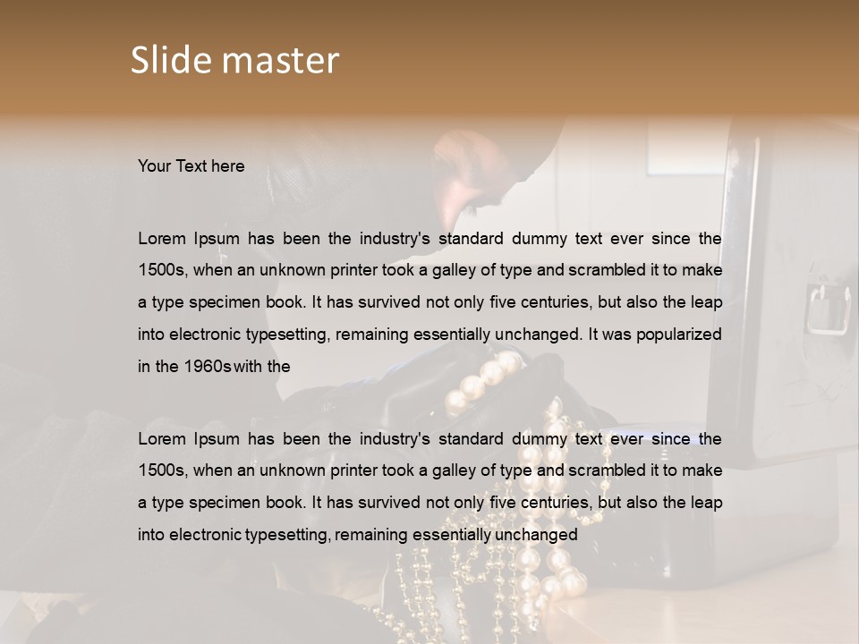 Kriminell Maskiert Alarmanlage PowerPoint Template