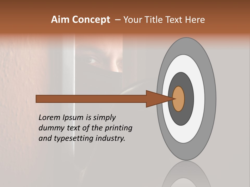Spuren Raub Versichern PowerPoint Template