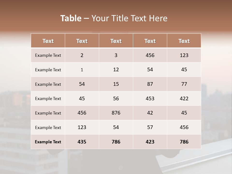 Check City Casual PowerPoint Template