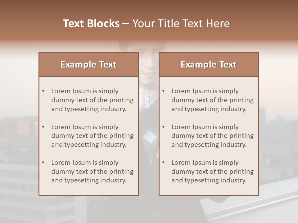 Check City Casual PowerPoint Template