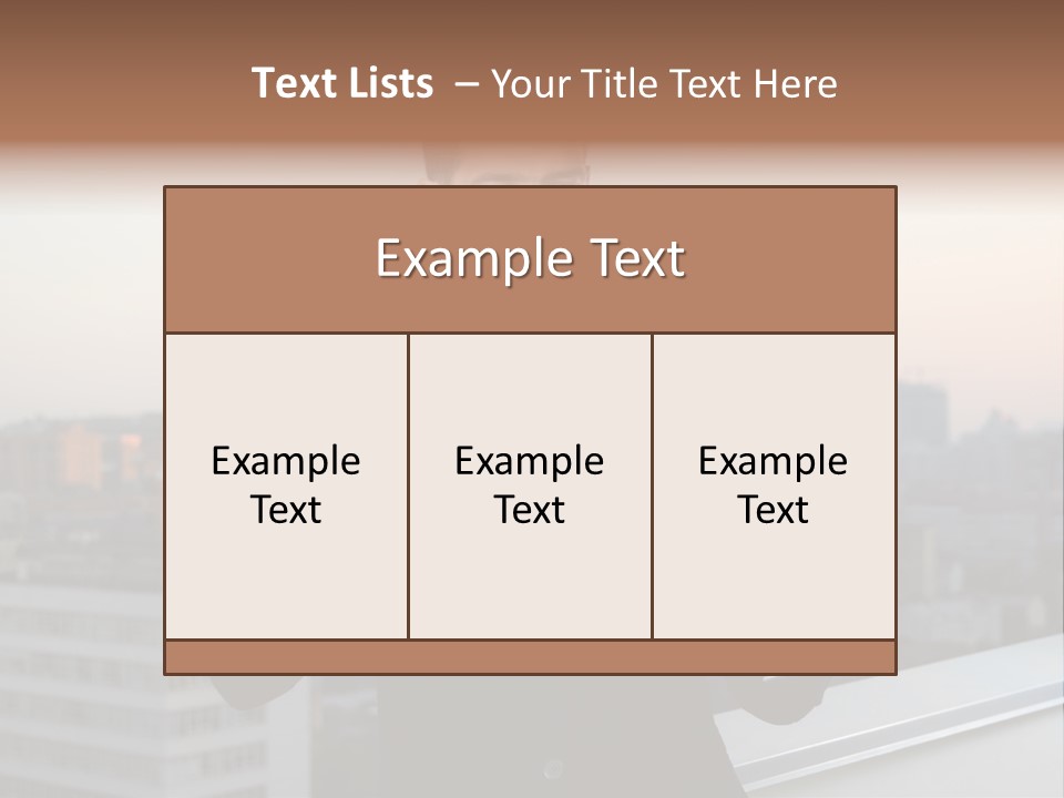 Check City Casual PowerPoint Template