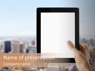 Symbol Notebook Equipment PowerPoint Template