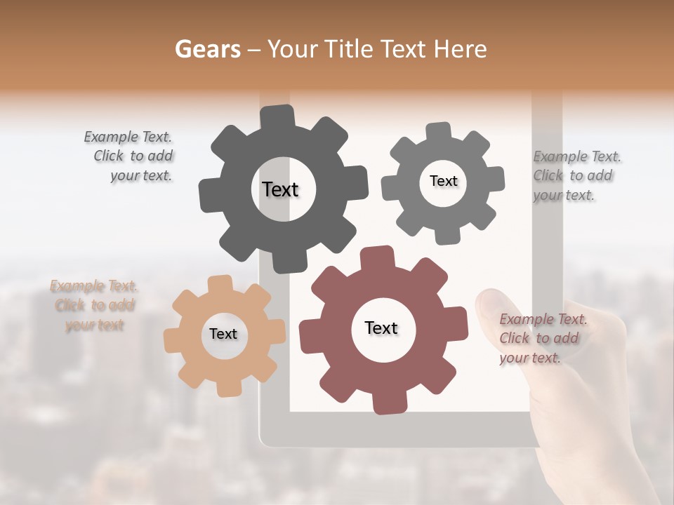 Symbol Notebook Equipment PowerPoint Template