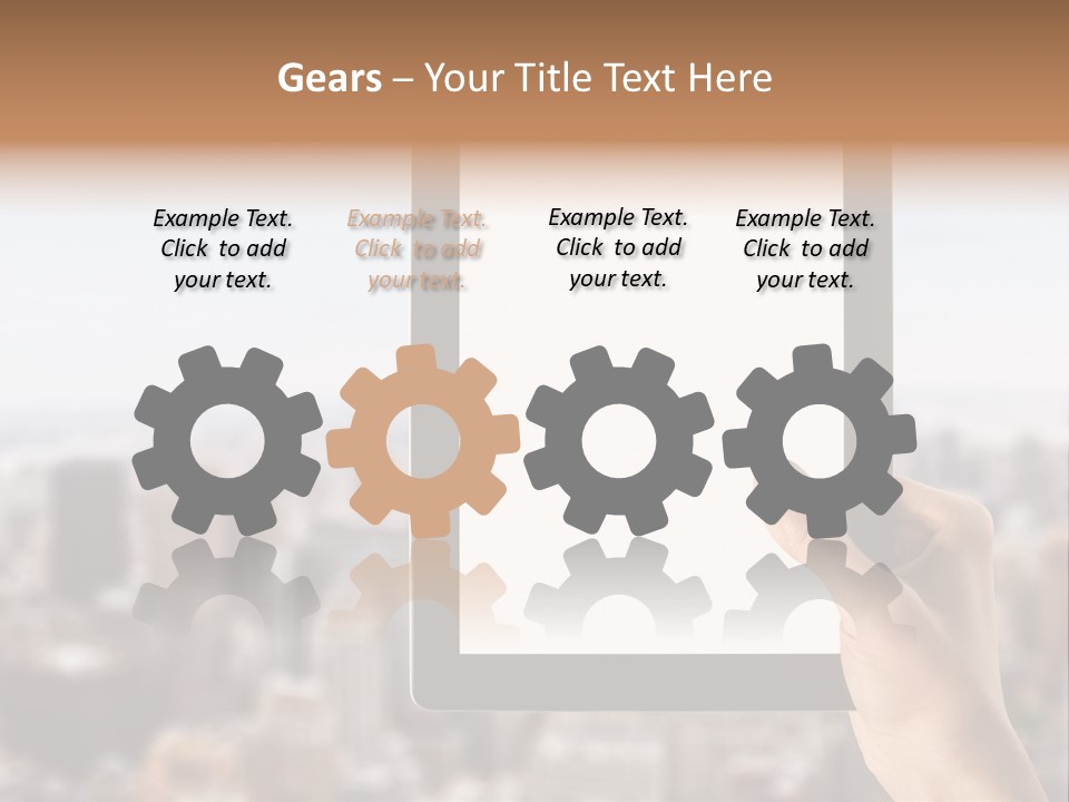Symbol Notebook Equipment PowerPoint Template