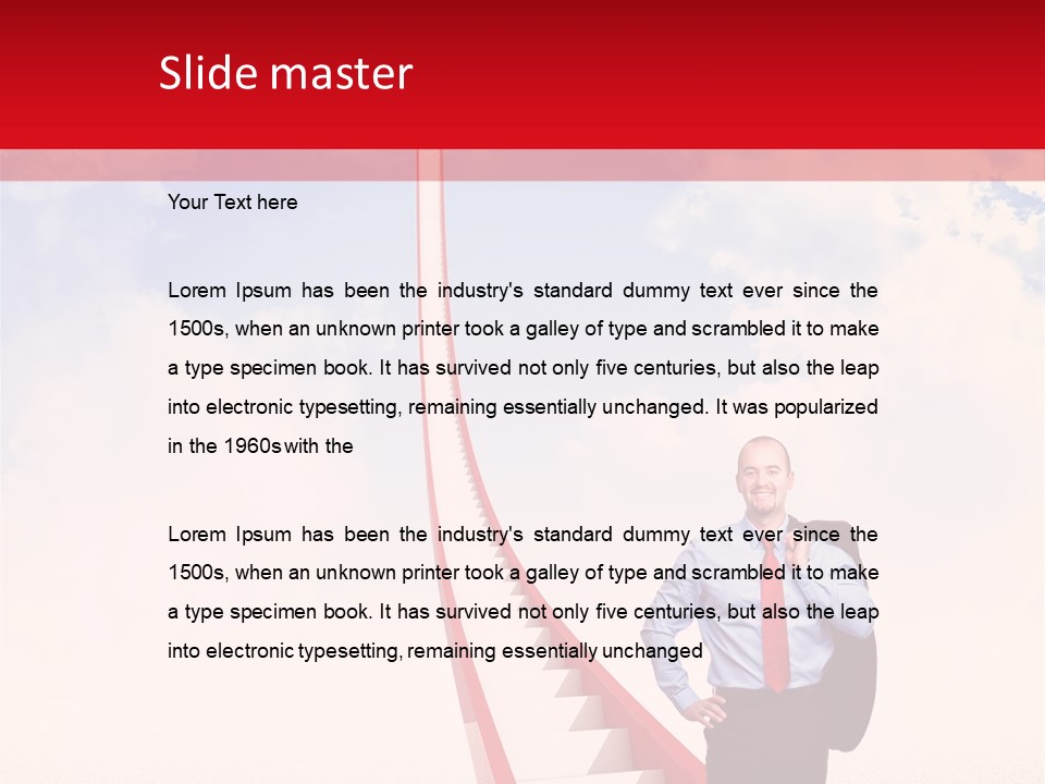Abstract Red Concept PowerPoint Template