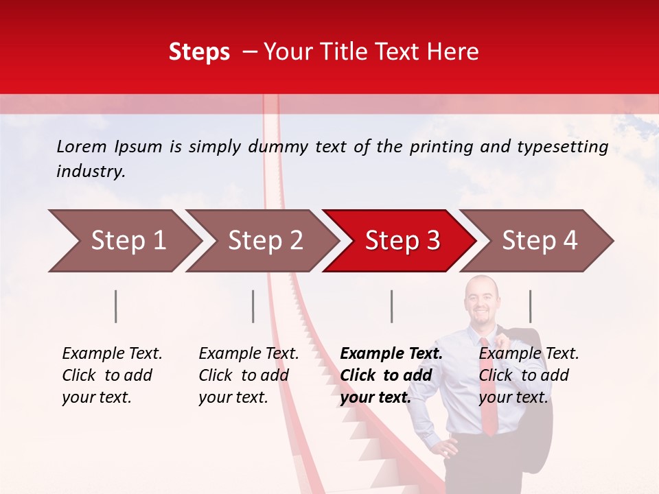 Abstract Red Concept PowerPoint Template