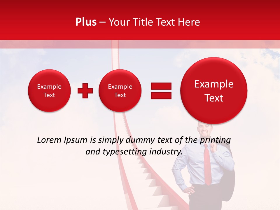 Abstract Red Concept PowerPoint Template