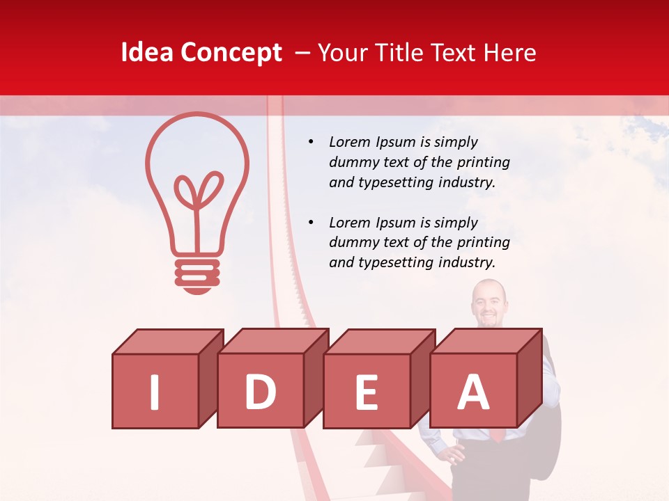 Abstract Red Concept PowerPoint Template