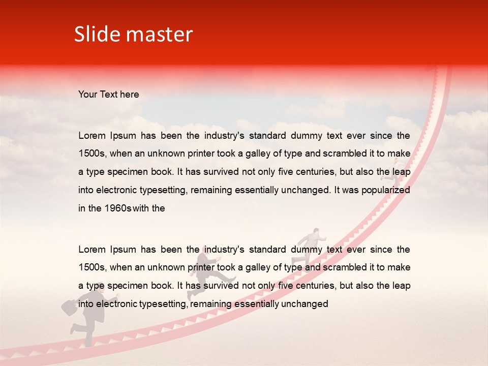 Rush Woman Casual PowerPoint Template