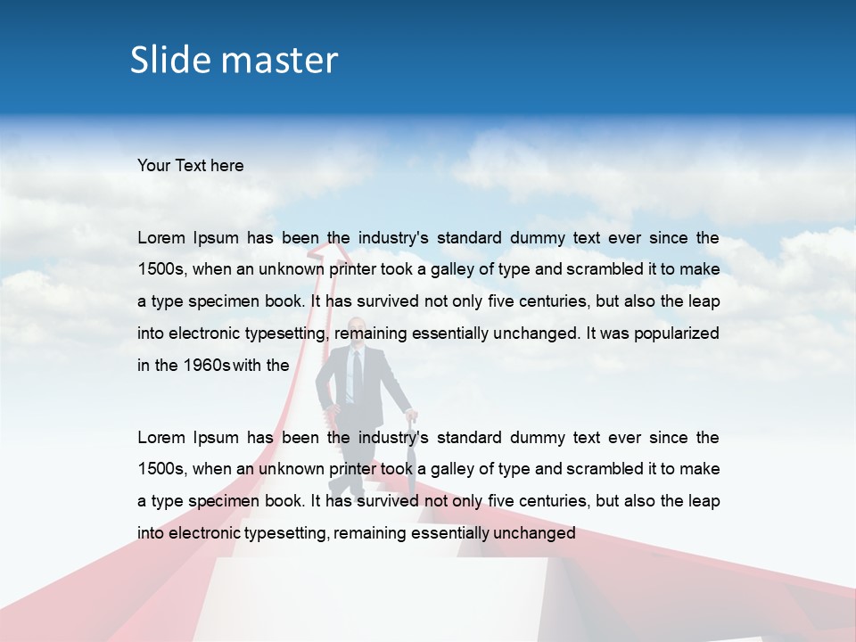 Smile Stair Business PowerPoint Template