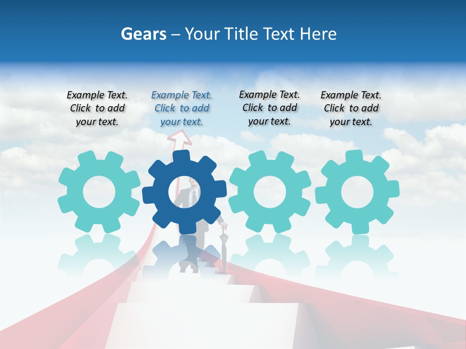 Smile Stair Business PowerPoint Template