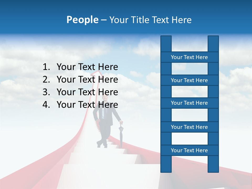 Smile Stair Business PowerPoint Template