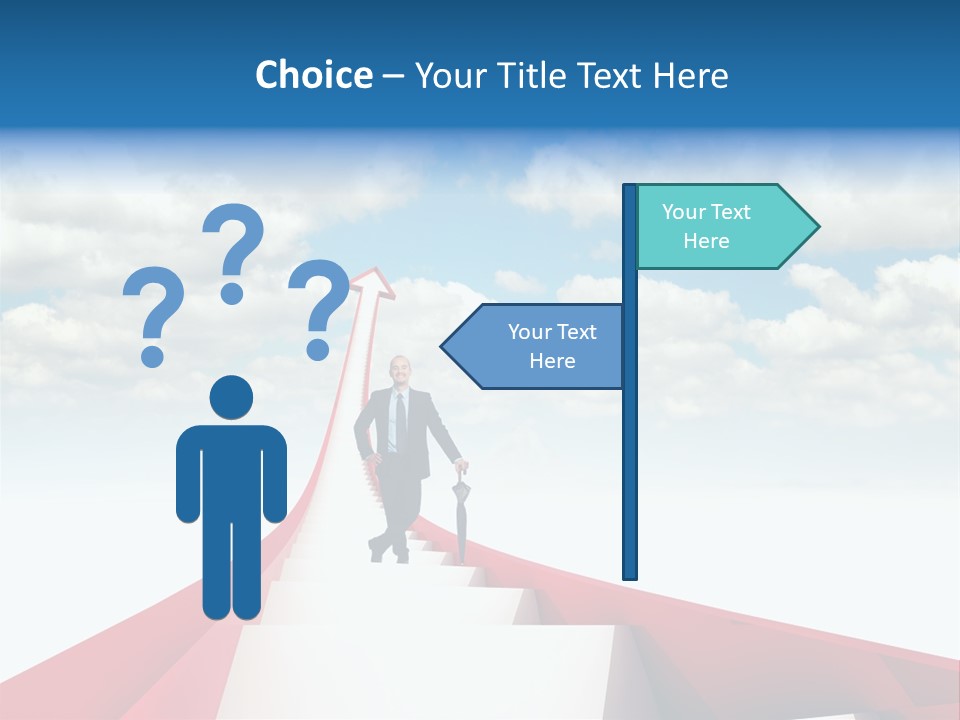 Smile Stair Business PowerPoint Template