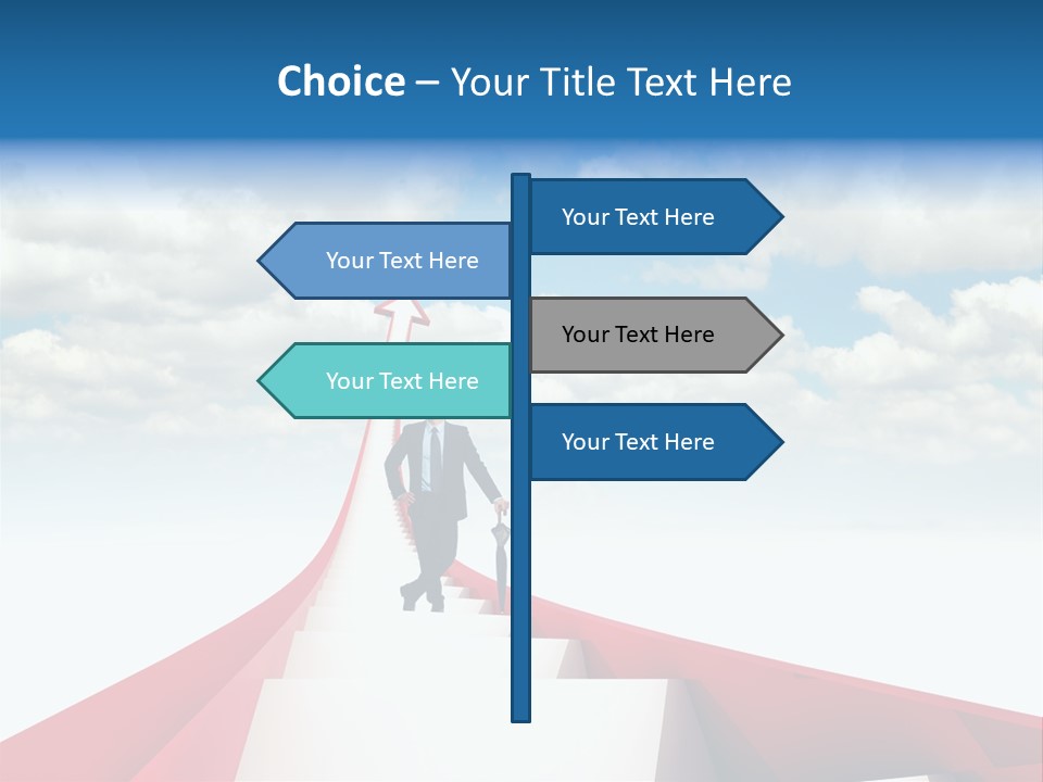 Smile Stair Business PowerPoint Template