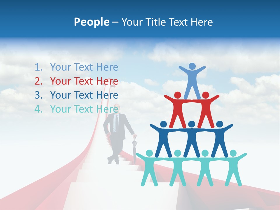 Smile Stair Business PowerPoint Template