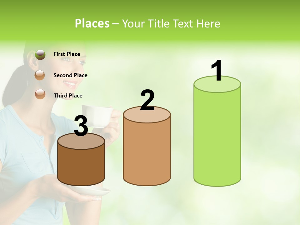 Copy Space Wellbeing Woman PowerPoint Template