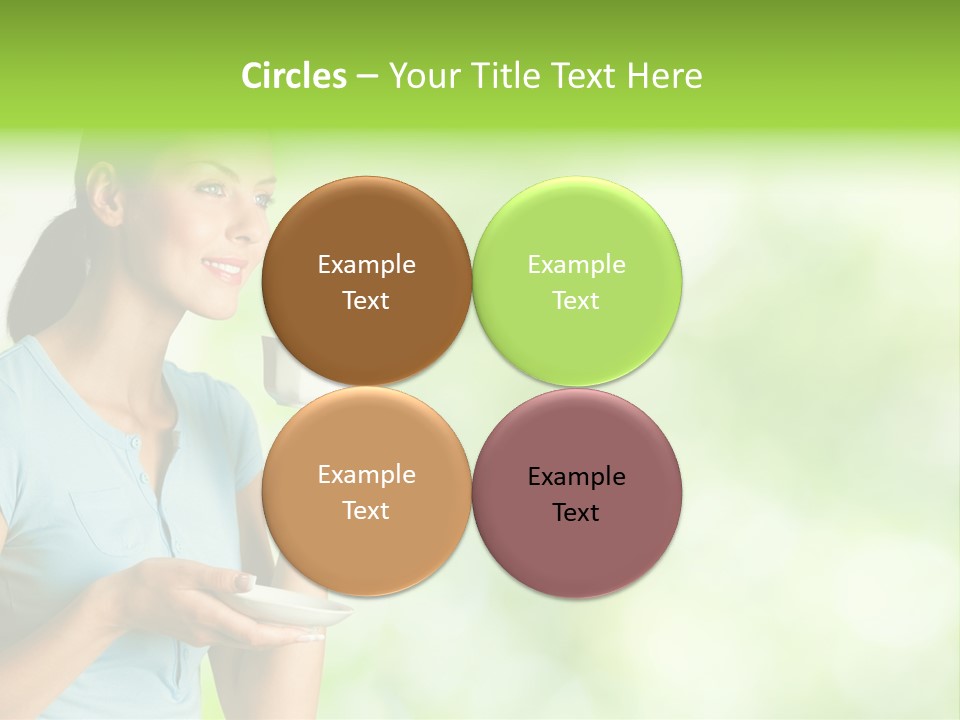 Copy Space Wellbeing Woman PowerPoint Template