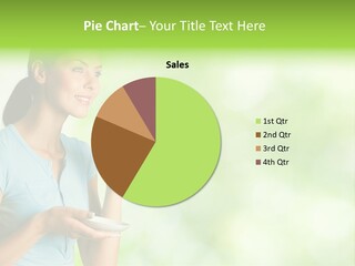 Copy Space Wellbeing Woman PowerPoint Template