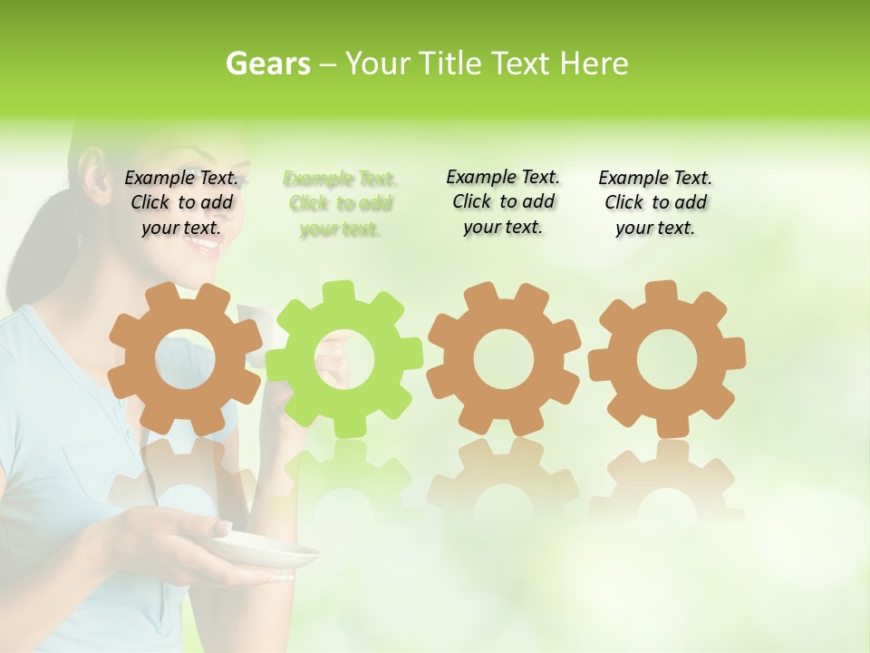 Copy Space Wellbeing Woman PowerPoint Template