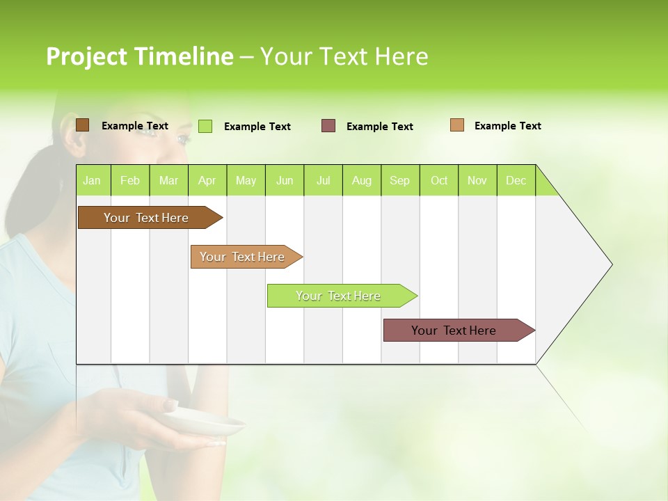 Copy Space Wellbeing Woman PowerPoint Template
