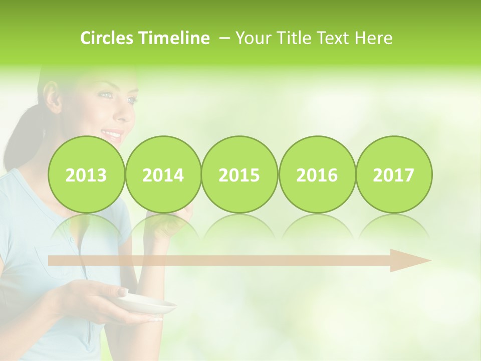 Copy Space Wellbeing Woman PowerPoint Template