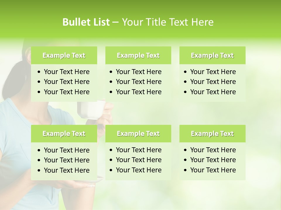 Copy Space Wellbeing Woman PowerPoint Template