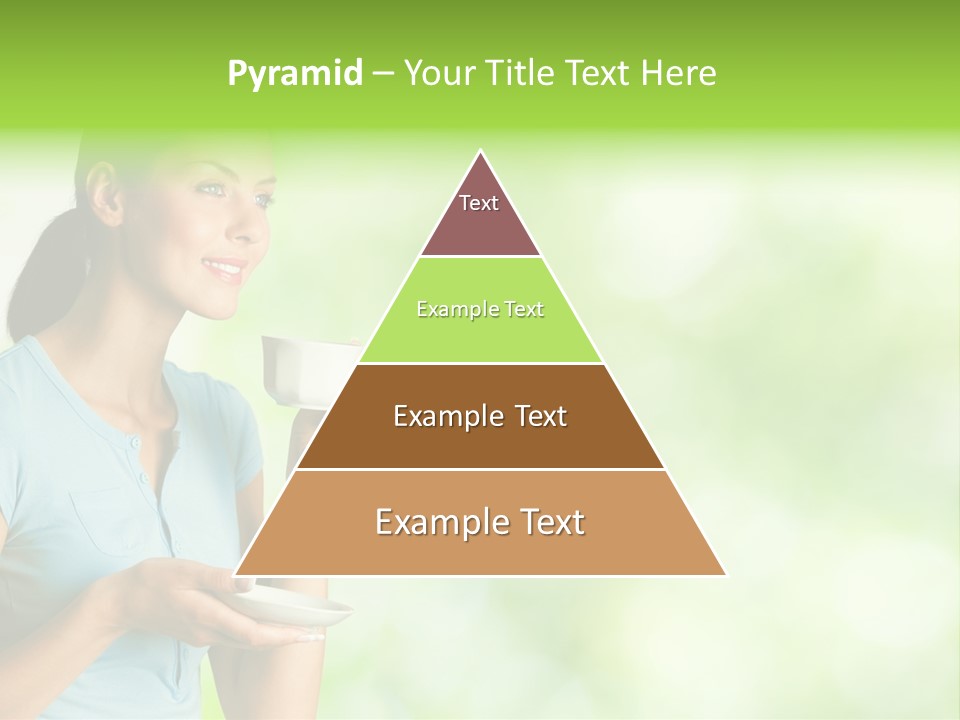 Copy Space Wellbeing Woman PowerPoint Template