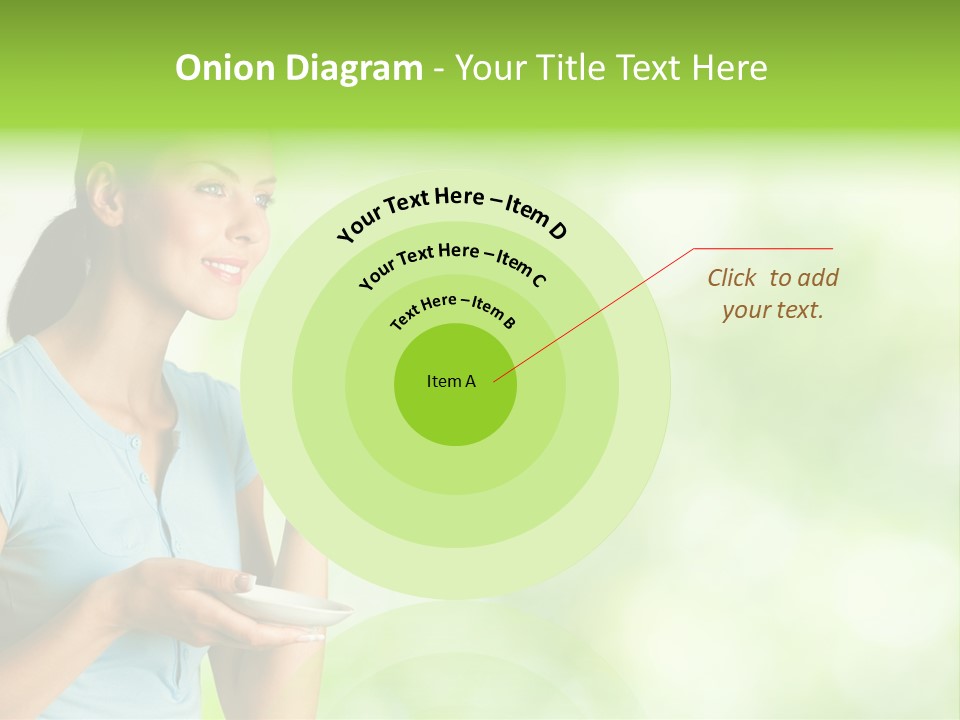 Copy Space Wellbeing Woman PowerPoint Template