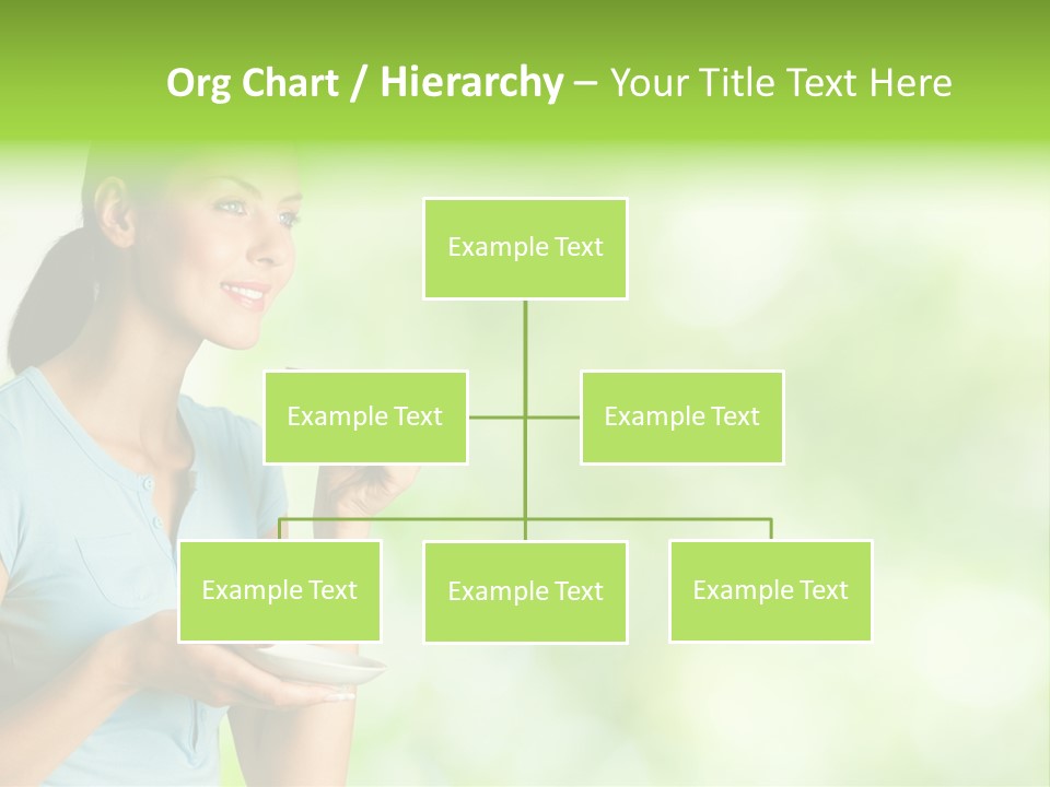 Copy Space Wellbeing Woman PowerPoint Template