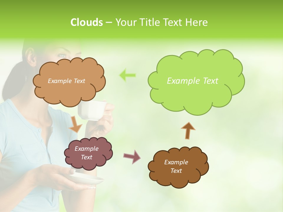 Copy Space Wellbeing Woman PowerPoint Template