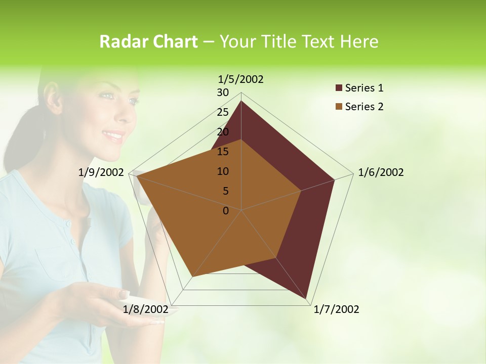 Copy Space Wellbeing Woman PowerPoint Template