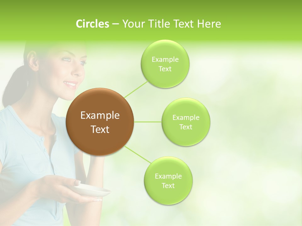 Copy Space Wellbeing Woman PowerPoint Template