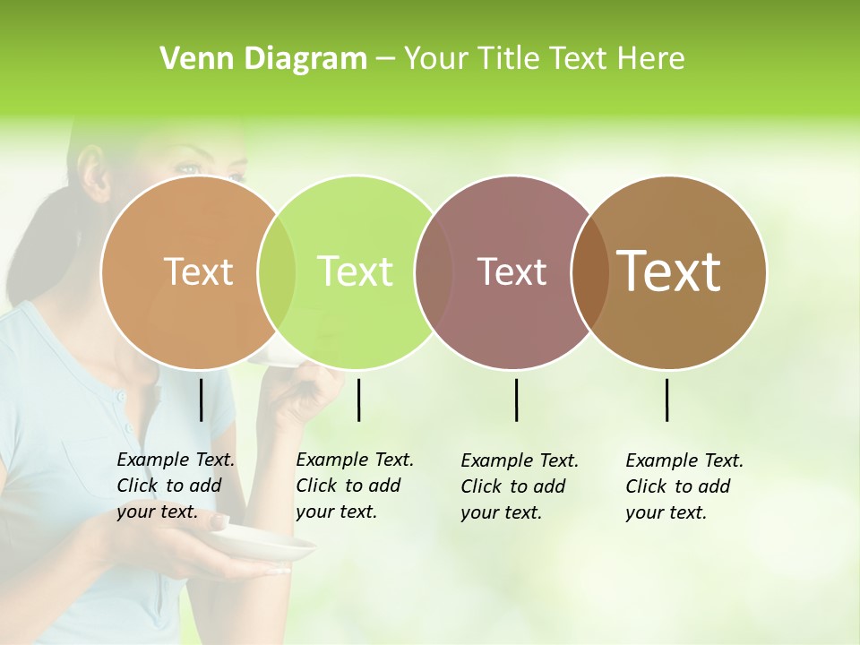 Copy Space Wellbeing Woman PowerPoint Template