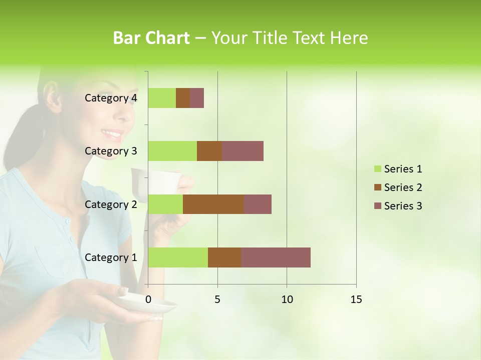 Copy Space Wellbeing Woman PowerPoint Template