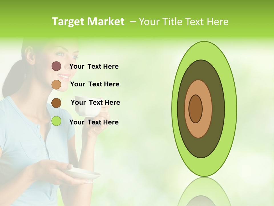 Copy Space Wellbeing Woman PowerPoint Template