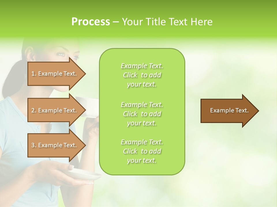 Copy Space Wellbeing Woman PowerPoint Template