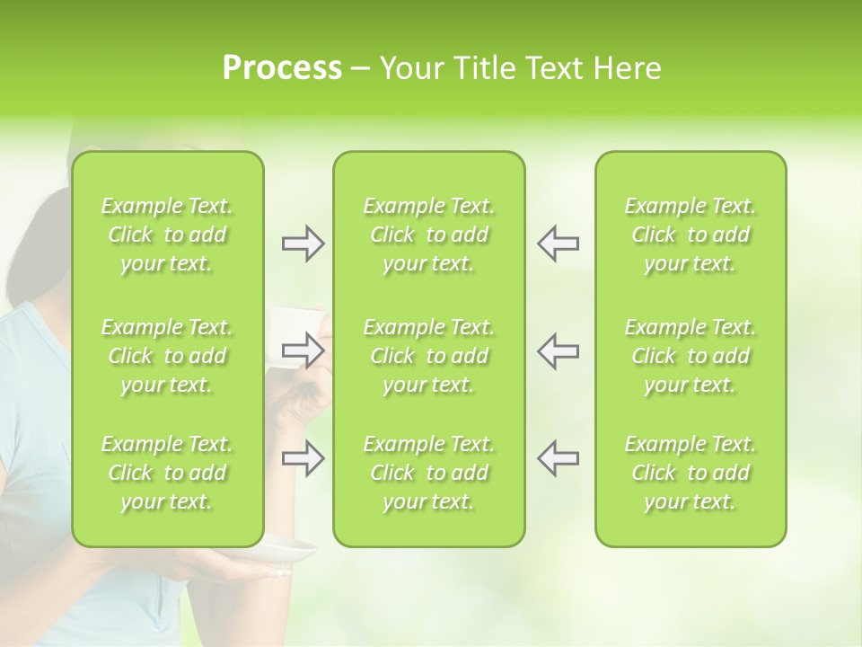 Copy Space Wellbeing Woman PowerPoint Template