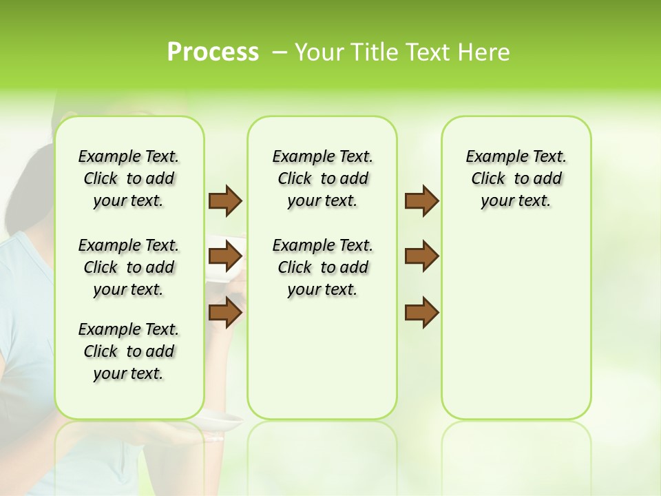 Copy Space Wellbeing Woman PowerPoint Template