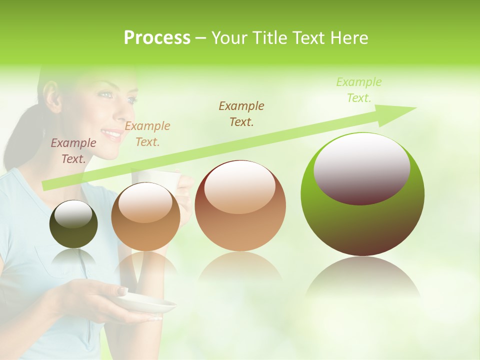 Copy Space Wellbeing Woman PowerPoint Template