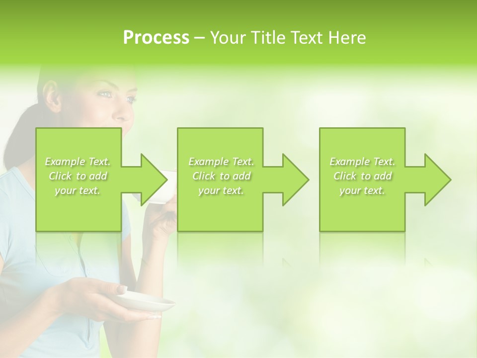 Copy Space Wellbeing Woman PowerPoint Template