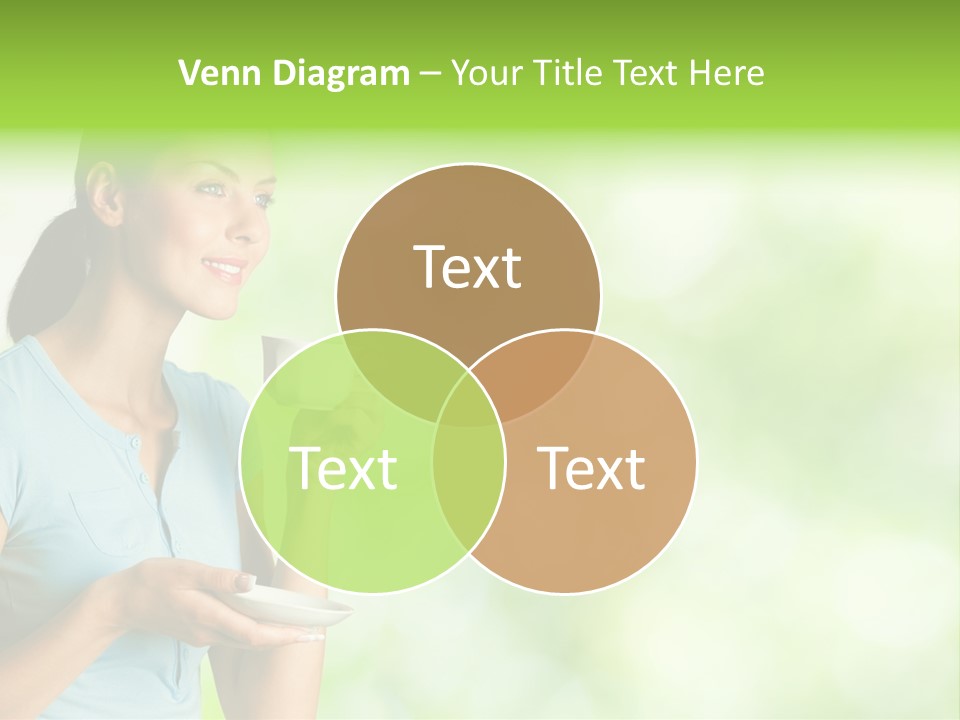 Copy Space Wellbeing Woman PowerPoint Template