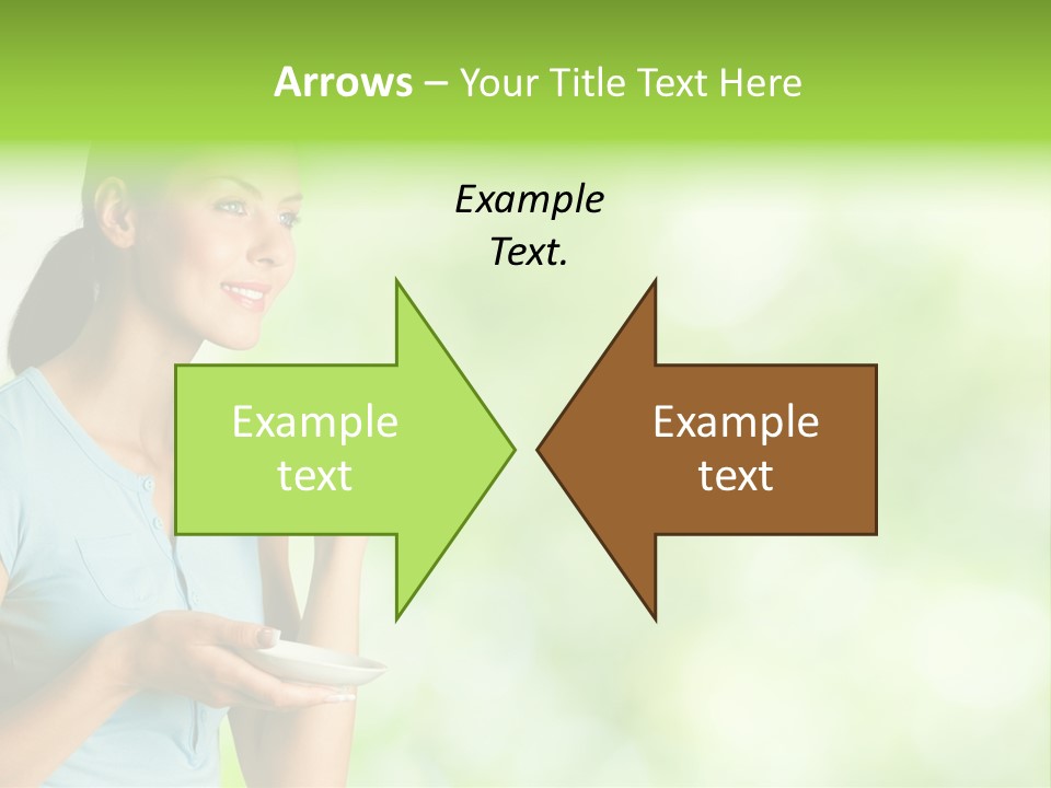 Copy Space Wellbeing Woman PowerPoint Template