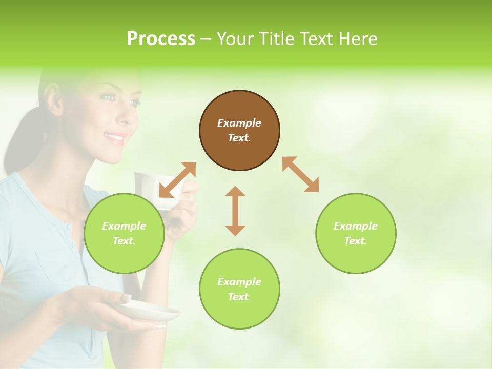 Copy Space Wellbeing Woman PowerPoint Template