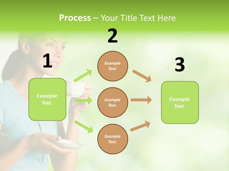 Copy Space Wellbeing Woman PowerPoint Template