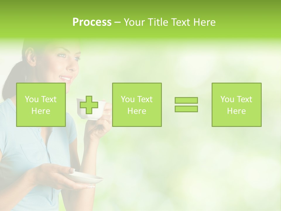 Copy Space Wellbeing Woman PowerPoint Template