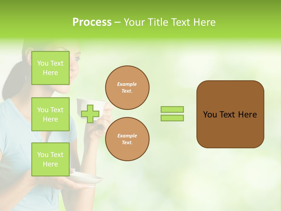 Copy Space Wellbeing Woman PowerPoint Template