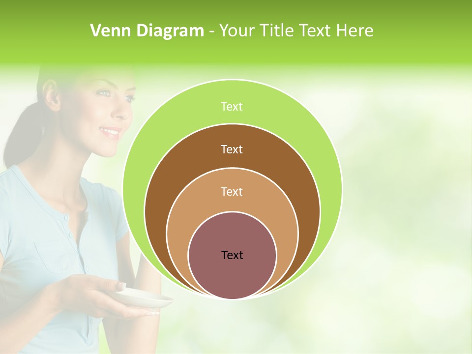 Copy Space Wellbeing Woman PowerPoint Template