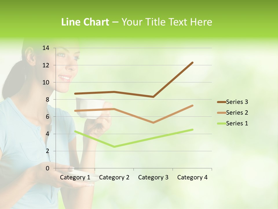Copy Space Wellbeing Woman PowerPoint Template