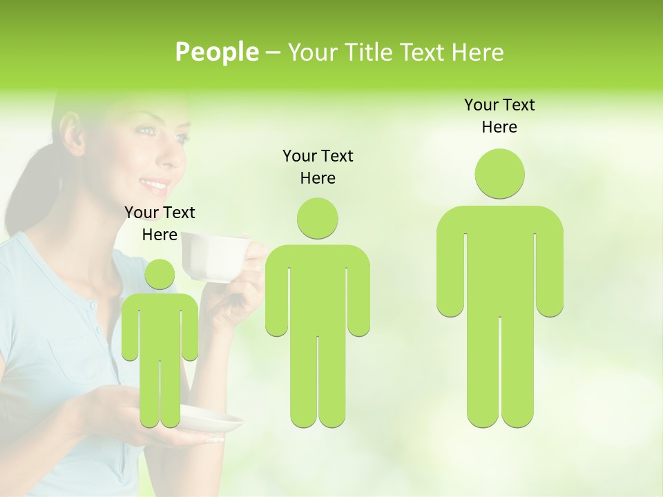 Copy Space Wellbeing Woman PowerPoint Template