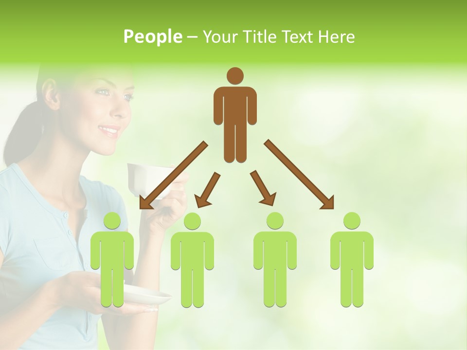 Copy Space Wellbeing Woman PowerPoint Template